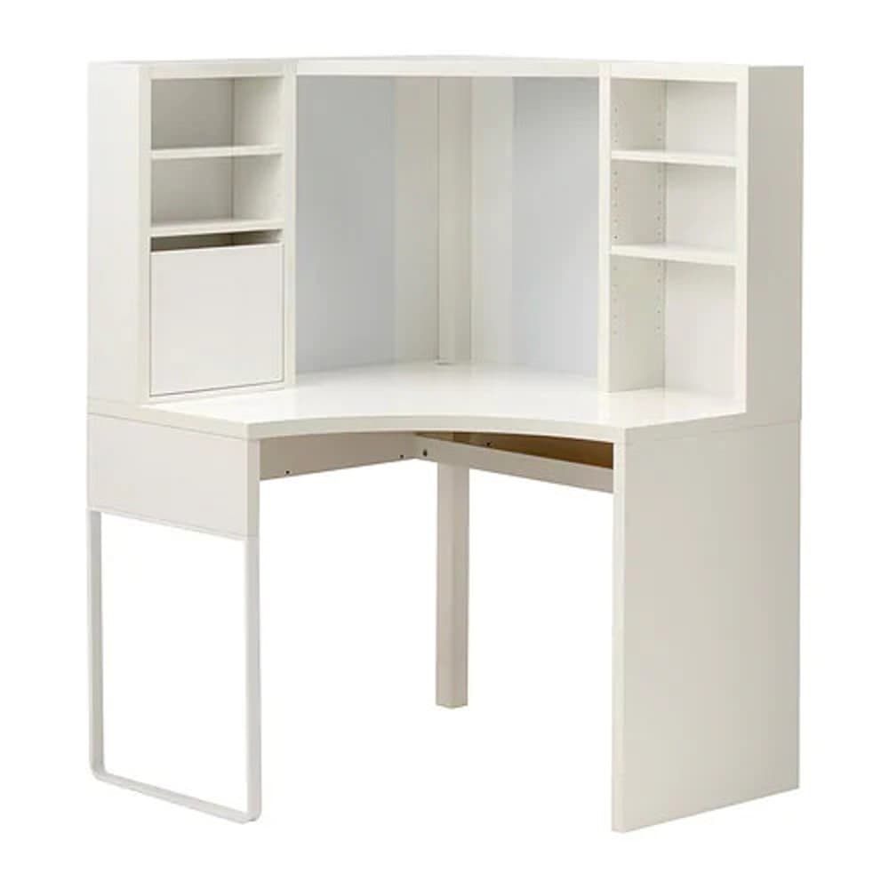 IKEA MICKE MICKE Corner Workstation White A-Shaped Corner Desk 203.542.84