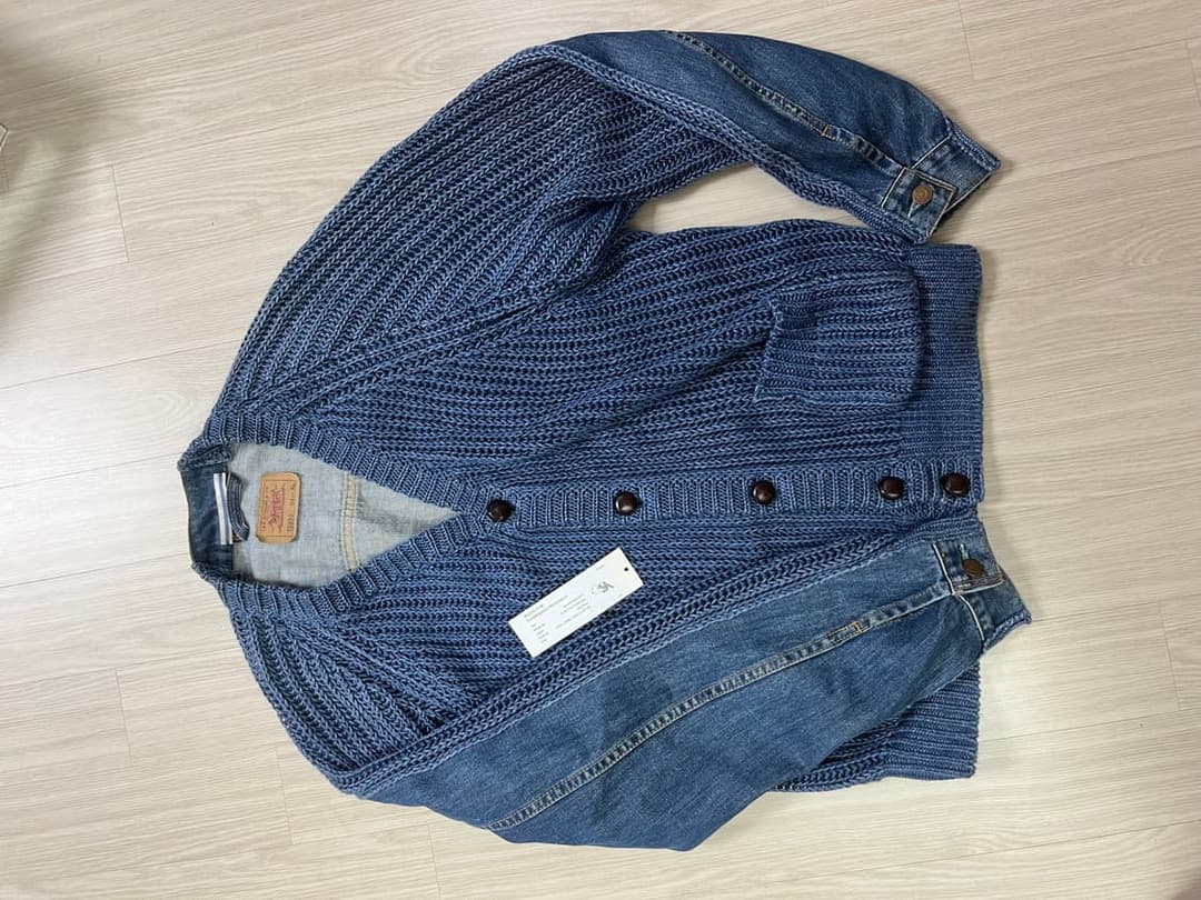 Blessx Christaseya Denim Cardigan L Size | Fruit Family