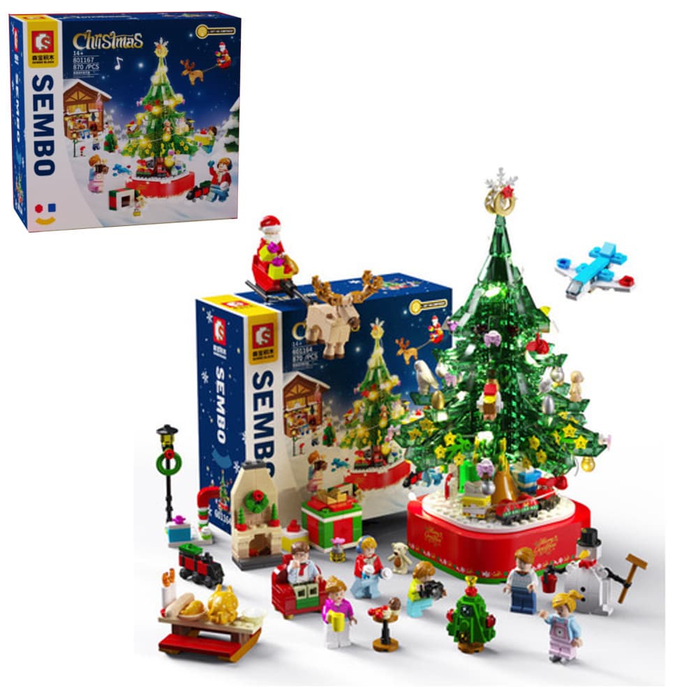 Lego Santa Christmas Gift New Year-end Gift Christmas Decoration Interior