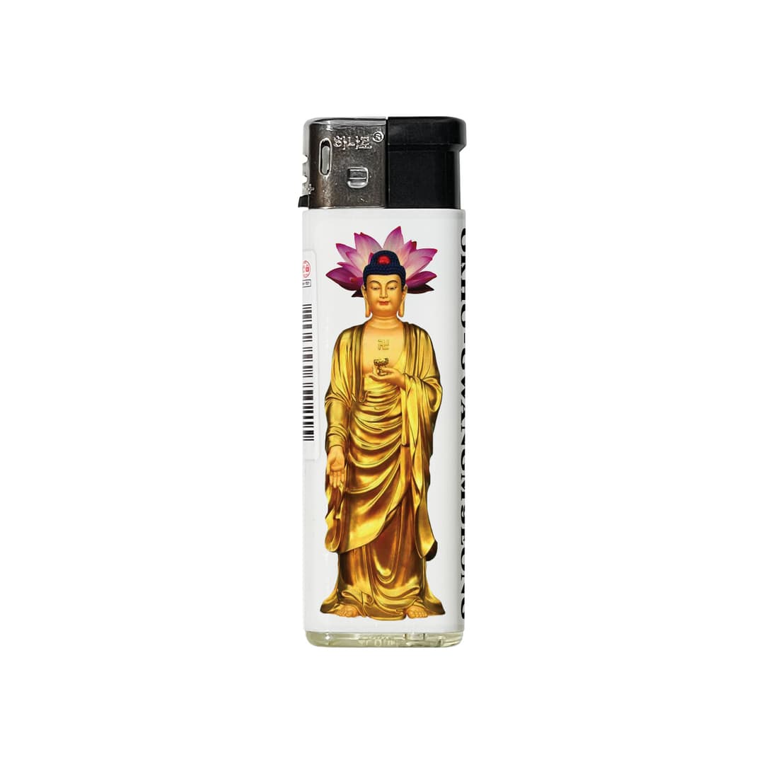 a golden Buddha lighter