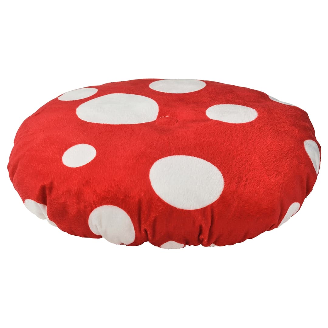 SKOGSDUVA Skoxduba Stool Cover - Mushroom Shaped Stool/Red White