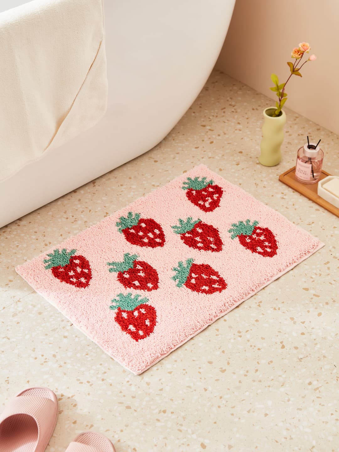 Strawberry Pattern Square Lug