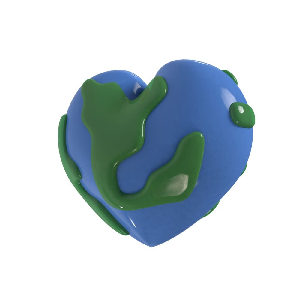 Heart Earth Grip Tok (acrylic)