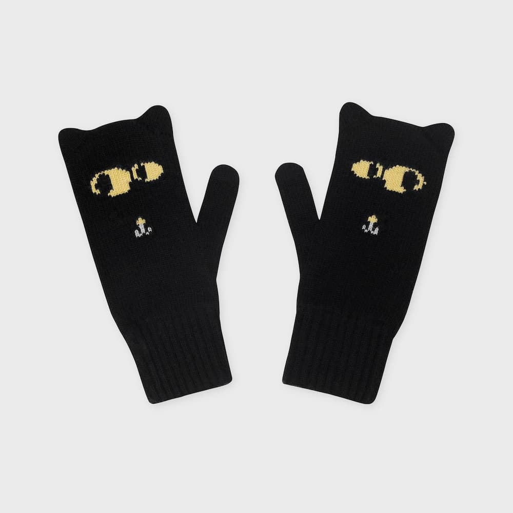 MOGU wool gloves cat