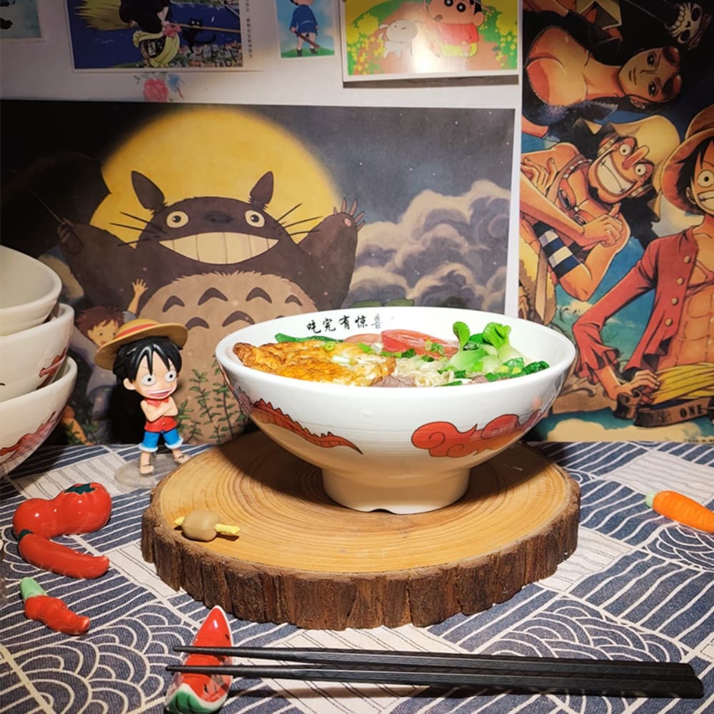 Toriko Ramen Bowl Mukbang Animation Noodle Bowl Japanese Izakaya Ramen Restaurant Interior Decoration Tableware