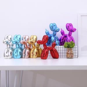 Jeff Koons Balloon Dog Balloon Dog 6 Pieces Nordic Interior S