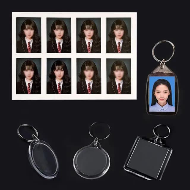 Acrylic poca holder extension holder Photo key ring making subsidiary material